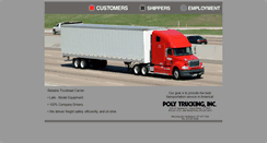 Desktop Screenshot of poly-trucking.com