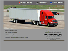 Tablet Screenshot of poly-trucking.com